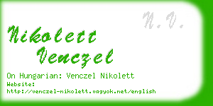 nikolett venczel business card